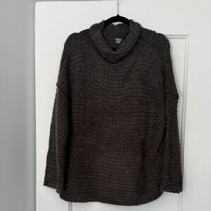 Aerie Dark Gray Cowl Neck Sweater